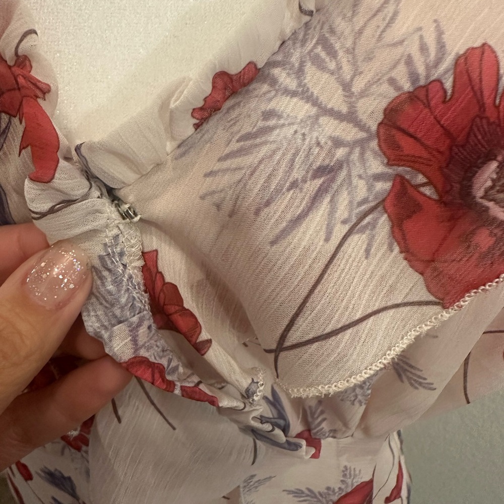 Floral Ruffle Dress L - Picture 2 of 4